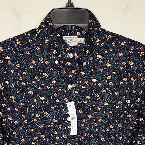 NWT J.Crew 100s 2 Ply Yarns Secret Wash Shirting Slim Size Small - Picture 2 of 10